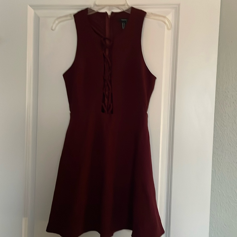 Dress Forever 21 Size S Burgundy Excellent Condition $20